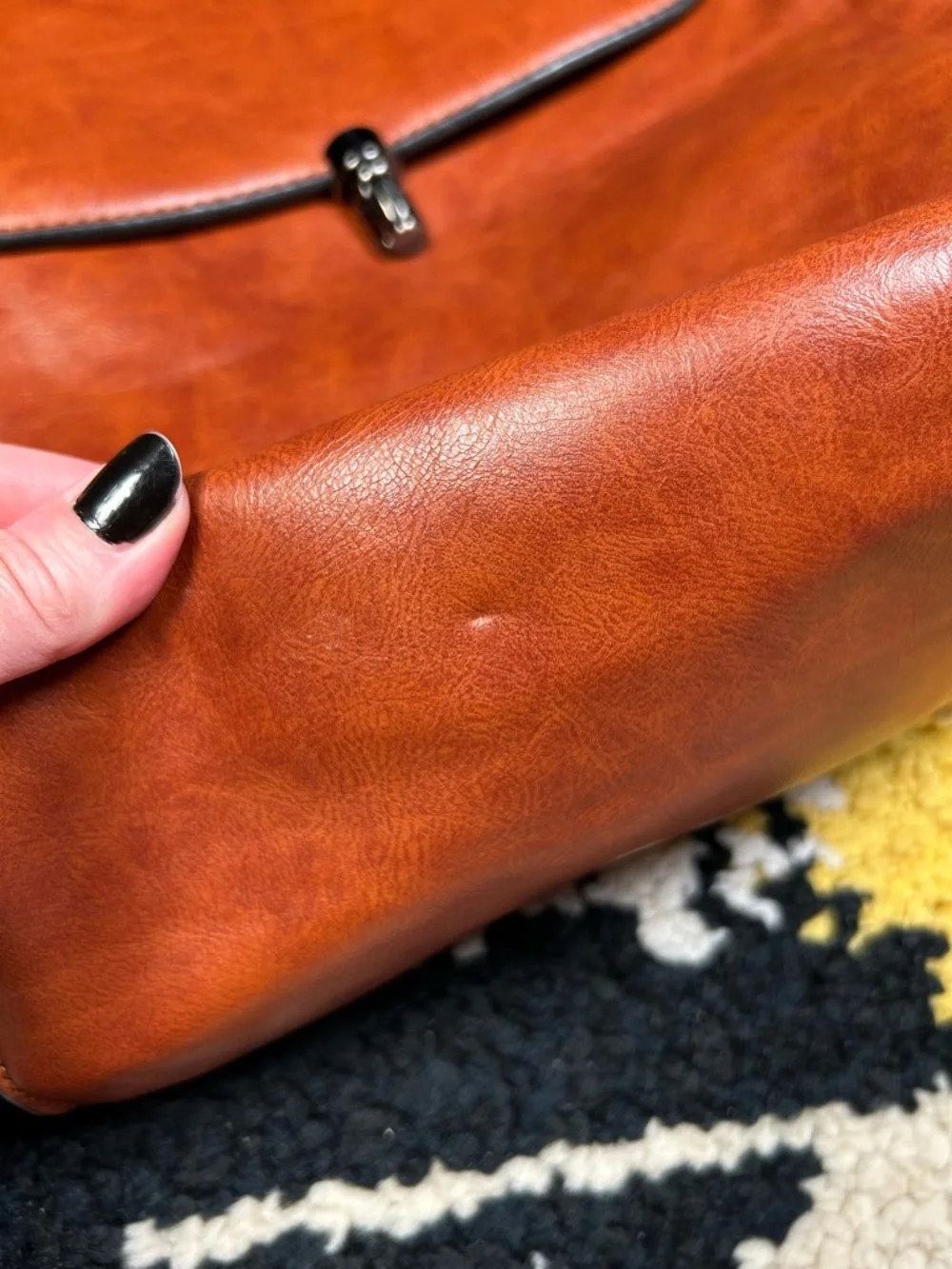 WINK KANGAROO, faux leather backpack!!
